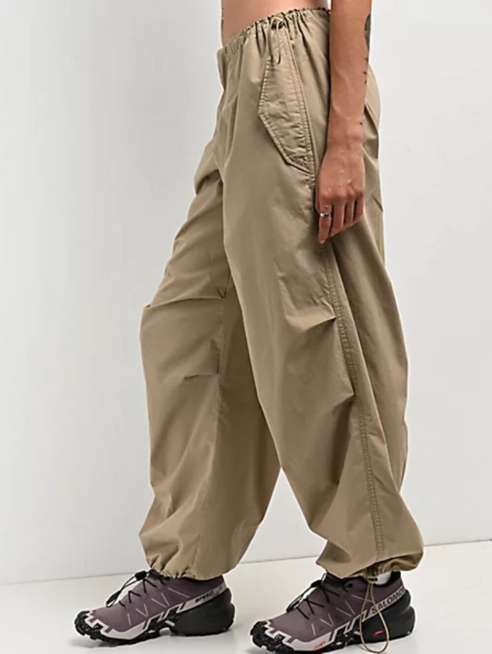 Empyre Lola Parachute Pants Tan Size Small